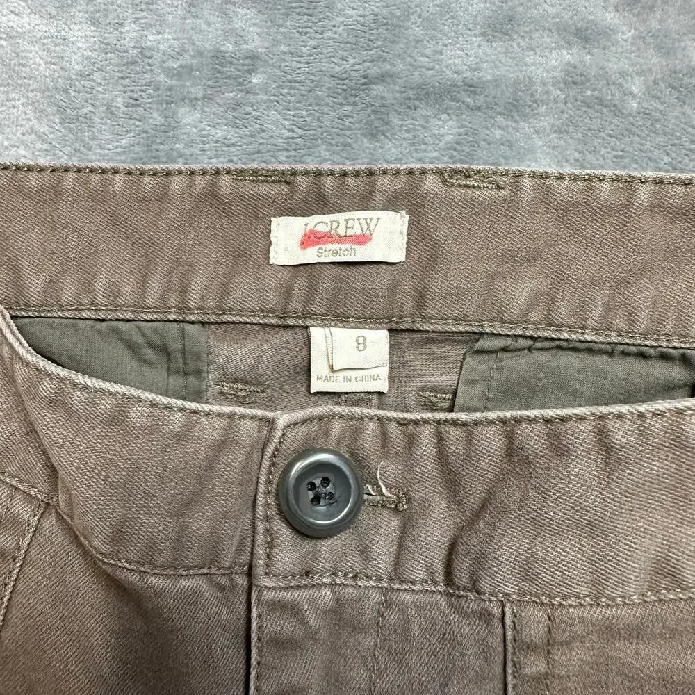 J.Crew Stretch Chino Pants Women’s Size‎ 8 Brown Pants